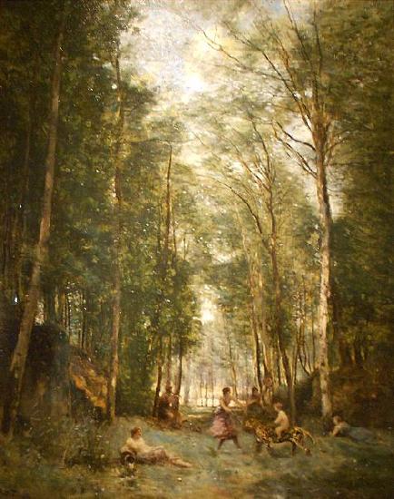 Jean-Baptiste-Camille Corot Souvenir of Marly-le-Roi China oil painting art